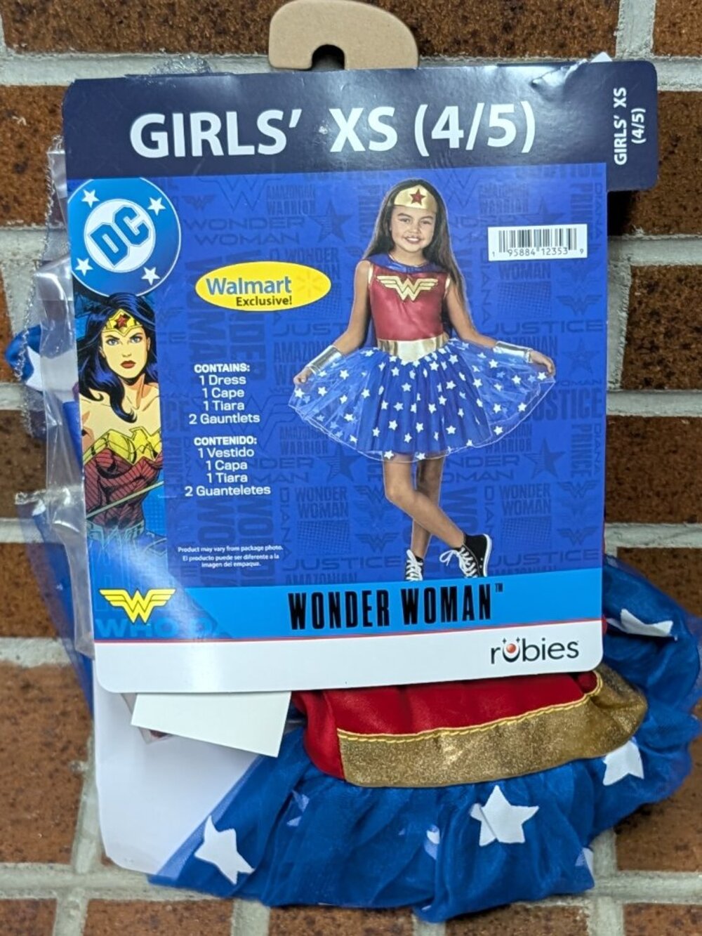 Rubies Wonder Woman Costume - size  4-5 - NIP